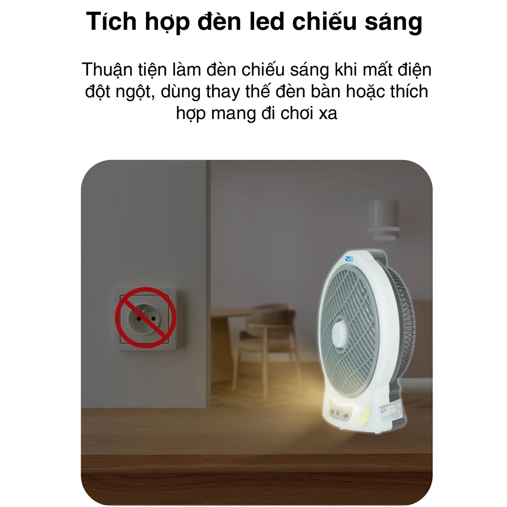 Quạt Sạc 12W AC ARF03D106