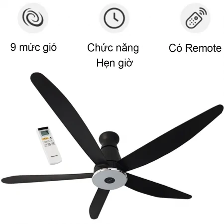 Quạt Trần Panasonic F-60XDN Màu Đen