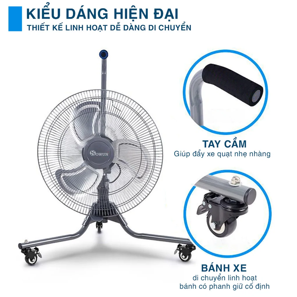 Quạt Sàn Công Nghiệp Sowun SW-825