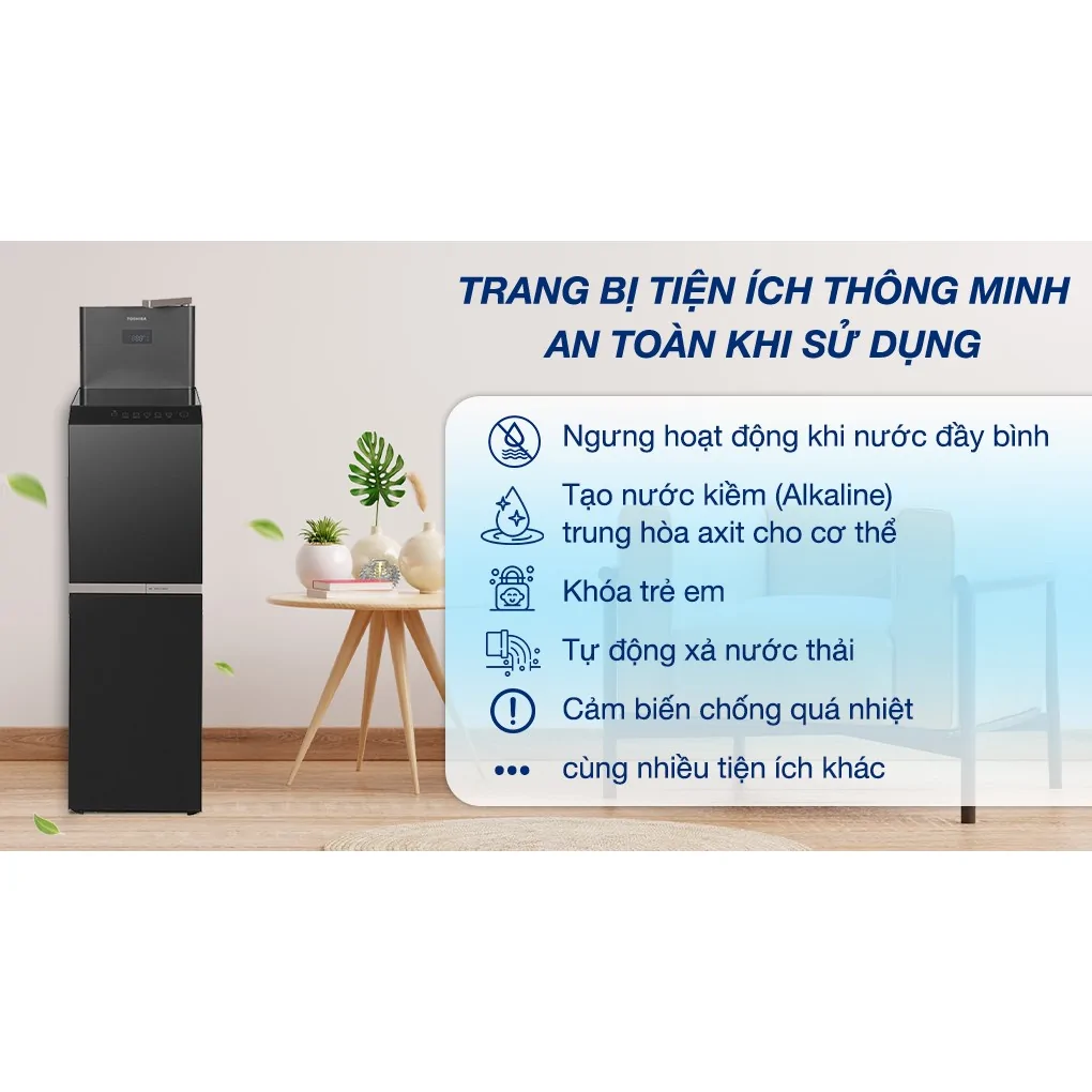 Máy Lọc Nước Nóng Nguội Lạnh Toshiba TWP-W2398SVN(M) 10 Lõi