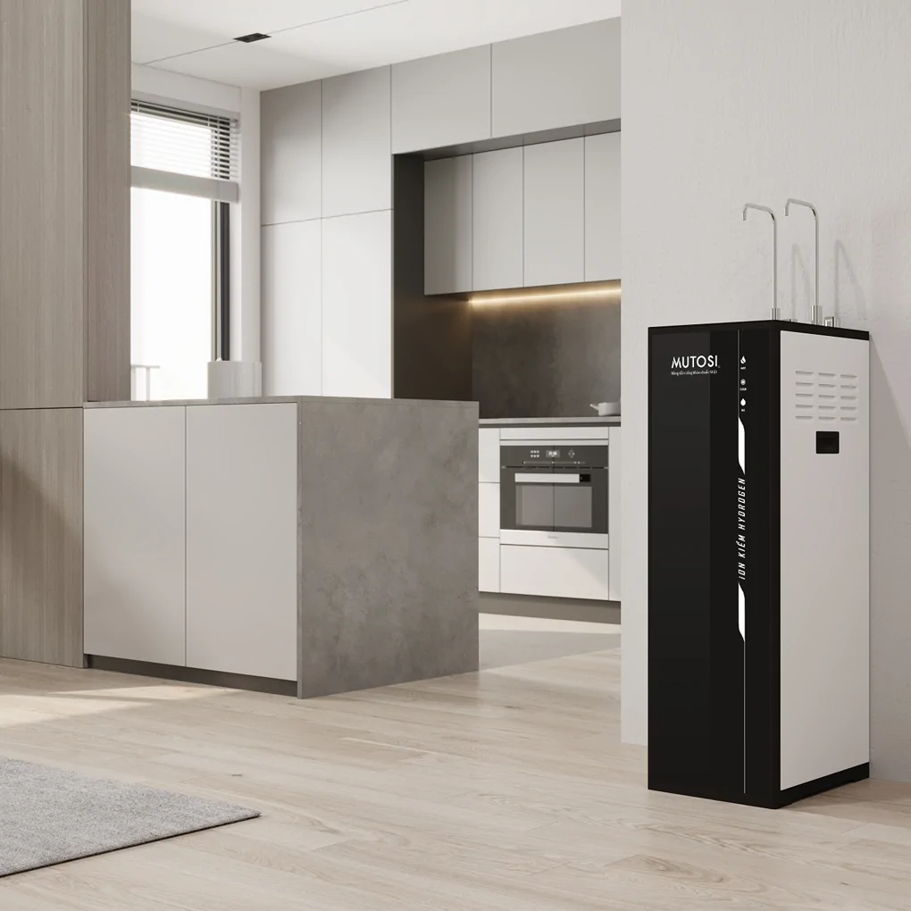Máy Lọc Nước Ion Kiềm Hydrogen Nóng Lạnh Nguội 10 Lõi Mutosi MP-S1021H