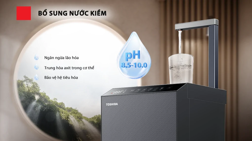 Máy Lọc Nước RO Nóng Nguội Lạnh Toshiba TWP-W2396SVN(M) 10 Lõi