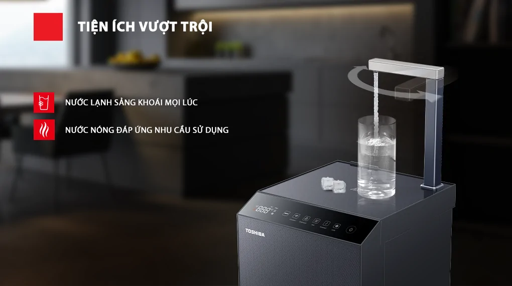 Máy Lọc Nước RO Nóng Nguội Lạnh Toshiba TWP-W2396SVN(M) 10 Lõi