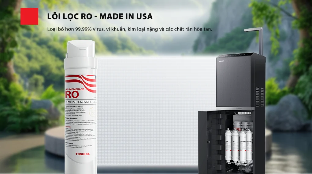 Máy Lọc Nước RO Nóng Nguội Lạnh Toshiba TWP-W2396SVN(M) 10 Lõi