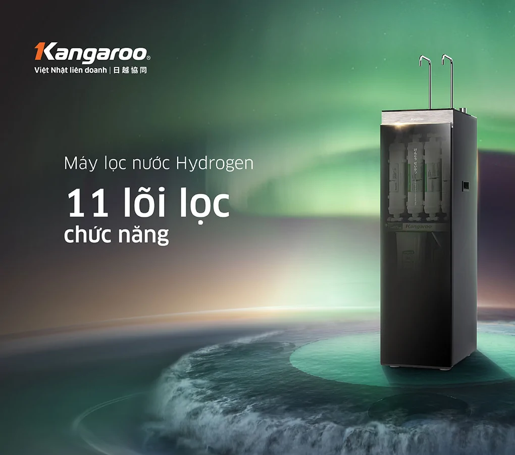 Máy Lọc Nước Kangaroo Hydrogen Nóng Lạnh KG11A16 11 Lõi