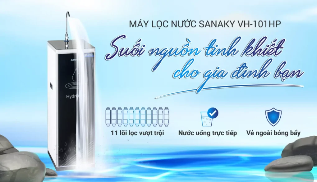 Máy Lọc Nước Sanaky Slim VH-101HP 11 Lõi