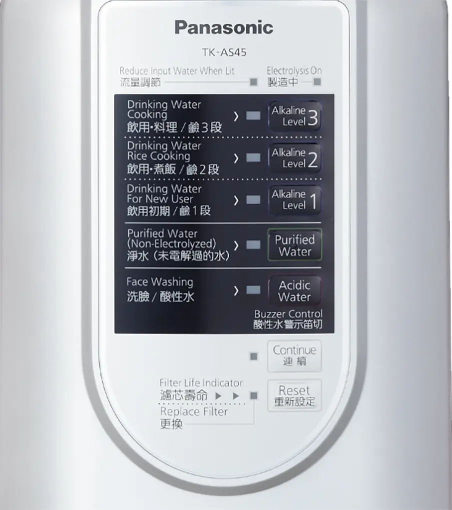 Máy lọc nước điện giải ion kiềm Panasonic TK-AS45 - Nhật Bản