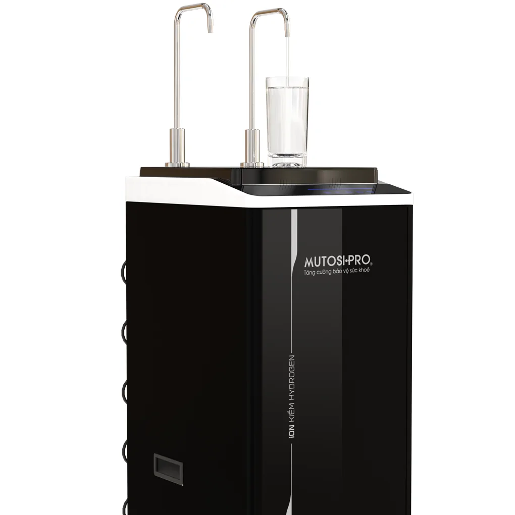 Máy Lọc Nước Điện Giải iON Kiềm Hydrogen Nóng Lạnh Nguội Mutosi MP-P89K 9 Lõi 3 Tấm Điện Cực
