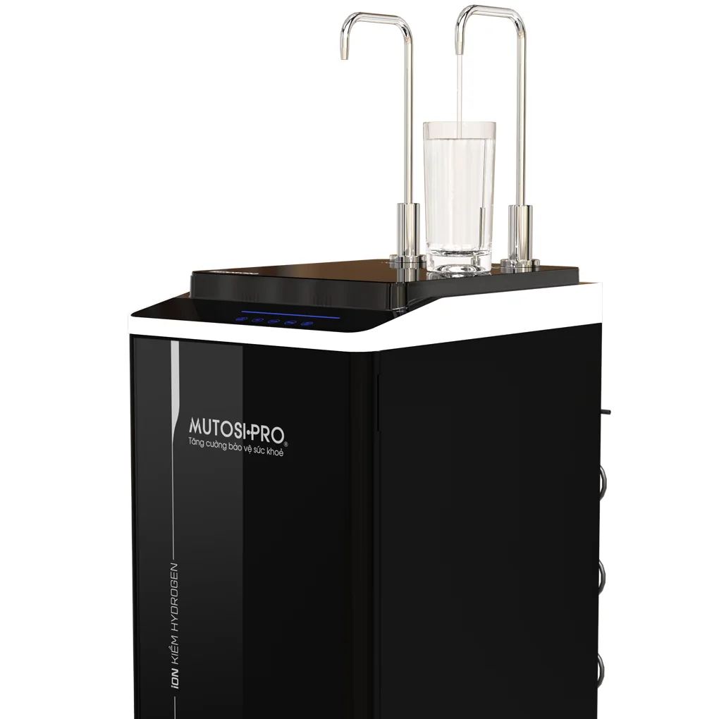Máy Lọc Nước Điện Giải iON Kiềm Hydrogen Nóng Lạnh Nguội Mutosi MP-P89K 9 Lõi 3 Tấm Điện Cực