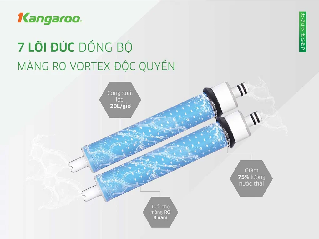 Máy Lọc Nước RO Hydrogen Ion Kiềm Nguội Lạnh Kangaroo KG100EW