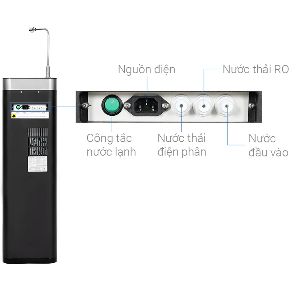 Máy Lọc Nước RO Hydrogen Ion Kiềm Nguội Lạnh Kangaroo KG100EW