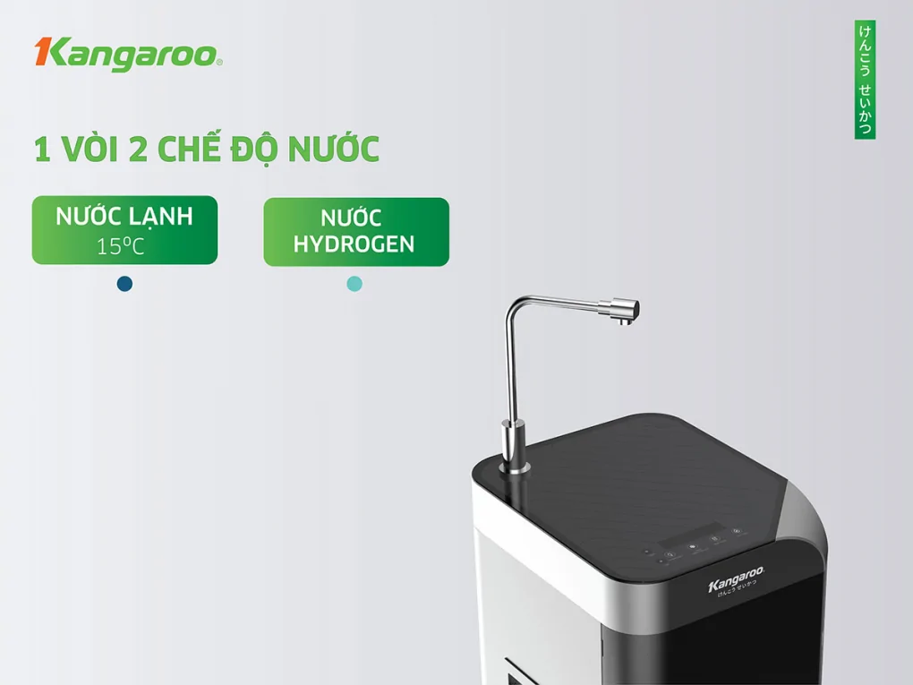 Máy Lọc Nước RO Hydrogen Ion Kiềm Nguội Lạnh Kangaroo KG100EW