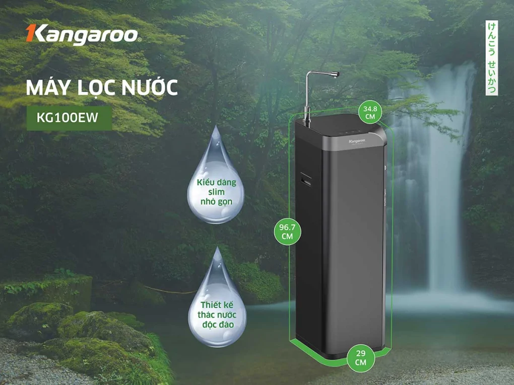 Máy Lọc Nước RO Hydrogen Ion Kiềm Nguội Lạnh Kangaroo KG100EW