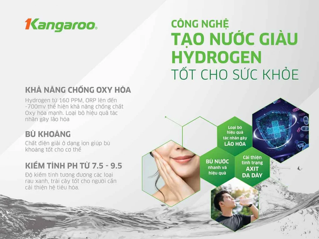 Máy Lọc Nước RO Nóng Nguội Lạnh Kangaroo KG10A10S
