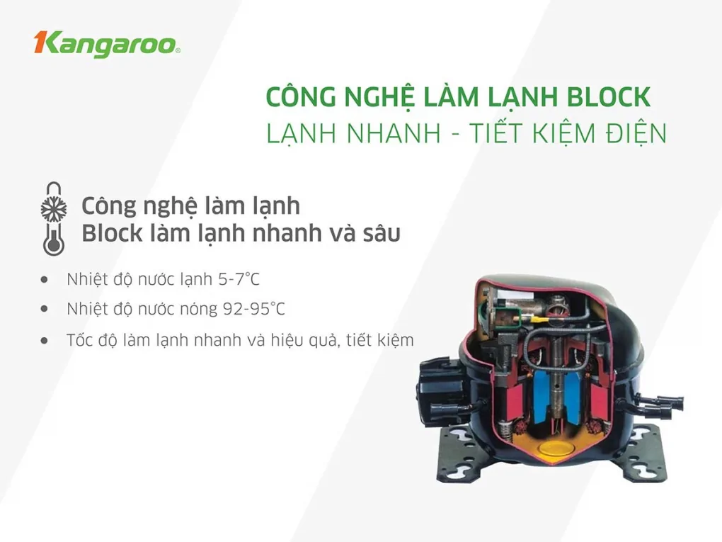 Máy Lọc Nước RO Nóng Nguội Lạnh Kangaroo KG10A10S
