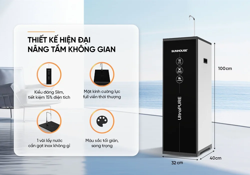 Máy Lọc Nước RO UltraPURE Sunhouse SHA8820KL 11 Lõi