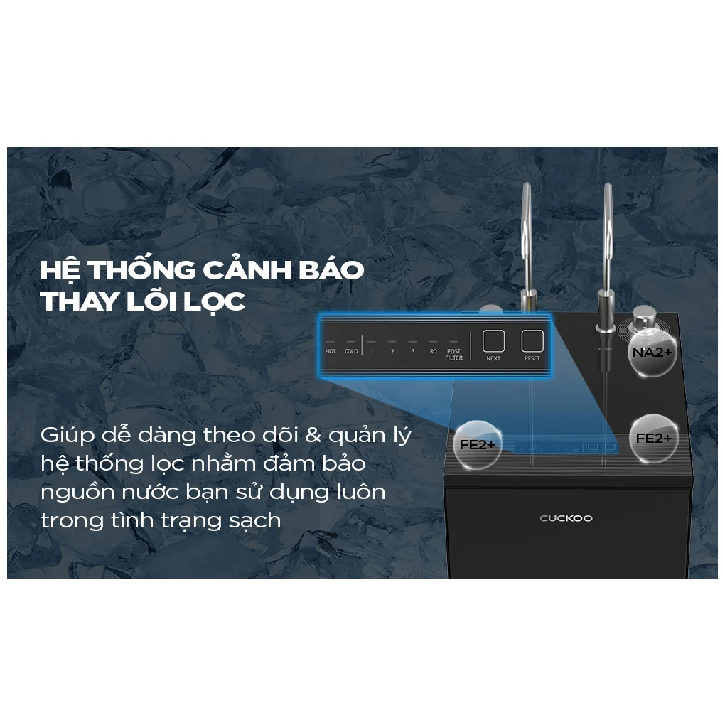 Máy Lọc Nước Nóng Lạnh Cuckoo 12 Lõi RO CP-BRPV1201S/BKCRVNCV
