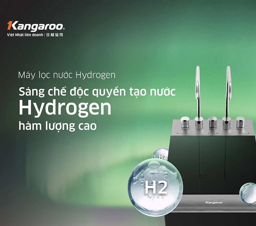 Máy Lọc Nước Kangaroo Hydrogen Nóng Lạnh KG11A18 11 Lõi