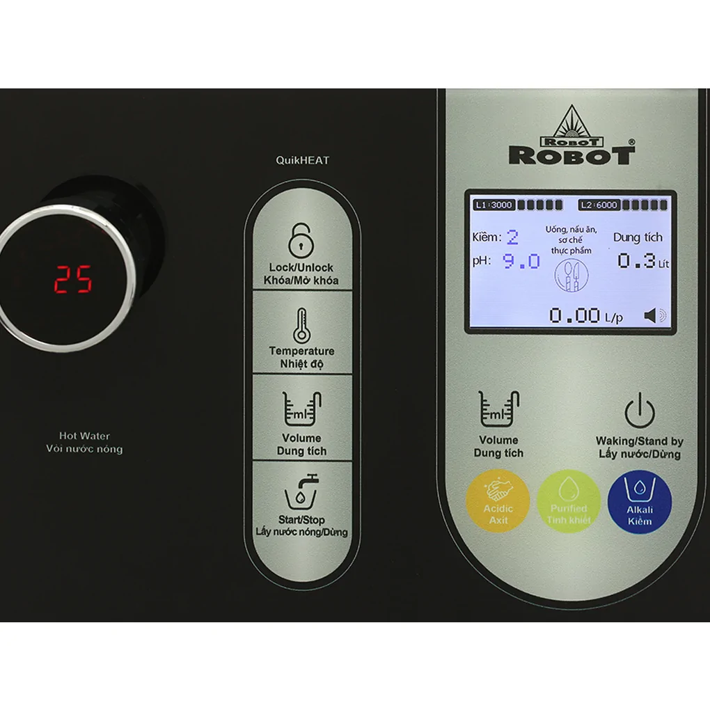 Máy Lọc Nước Điện Giải Nóng Thông Minh Robot IonSmart 105C