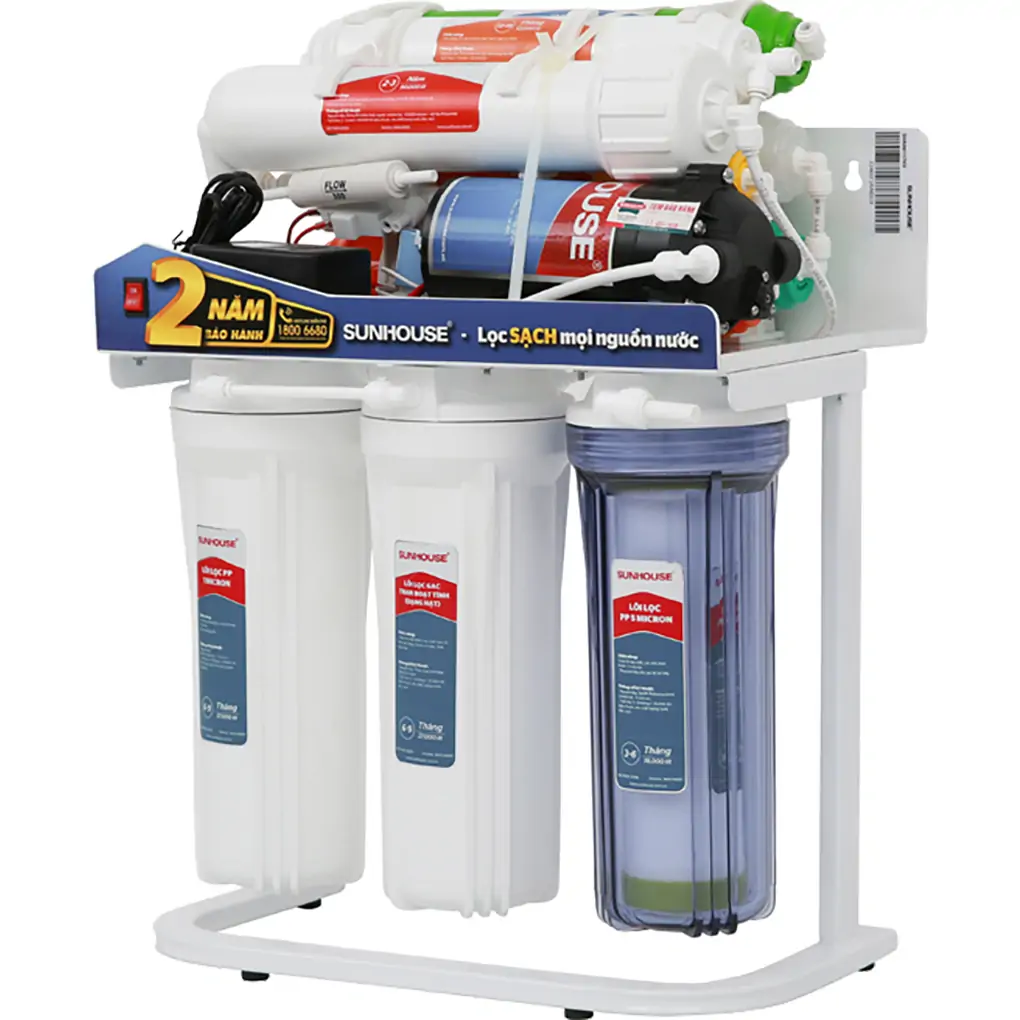 Máy lọc nước R.O không vỏ Sunhouse SHA88117KV 10 lõi