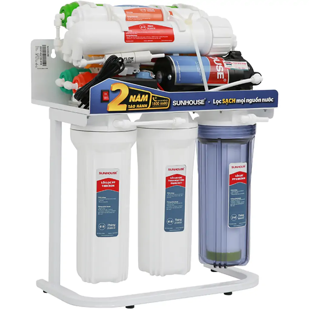 Máy lọc nước R.O không vỏ Sunhouse SHA88117KV 10 lõi