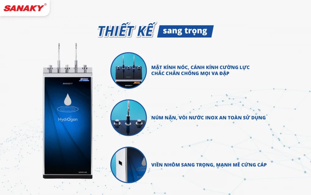 Máy Lọc Nước Nóng Lạnh Nguội Inverter Sanaky VH-6210VD3 10 Lõi