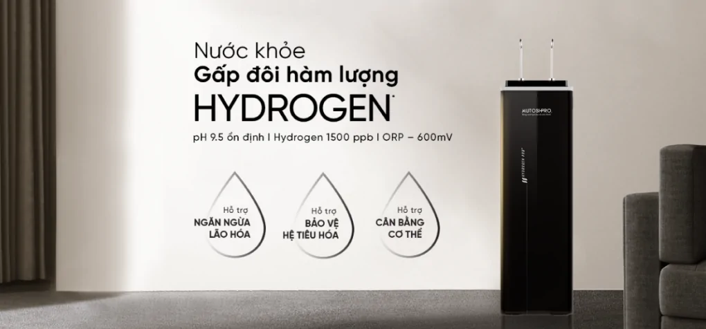 Máy Lọc Nước Mutosi Hydrogen Pro Plus Ion Kiềm MP-F081-HC4H5