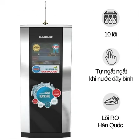 Máy lọc nước R.O Sunhouse SHA88510K 10 lõi