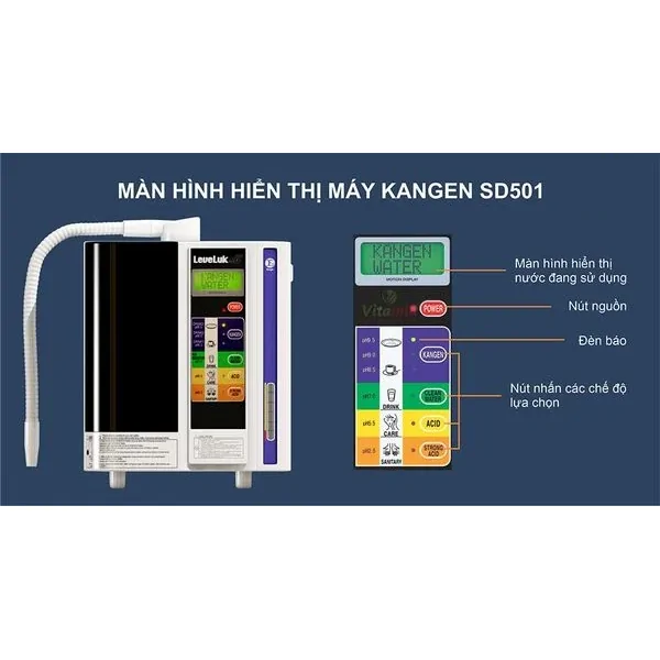 Máy lọc nước điện giải ion kiềm Kangen LeveLuk SD501