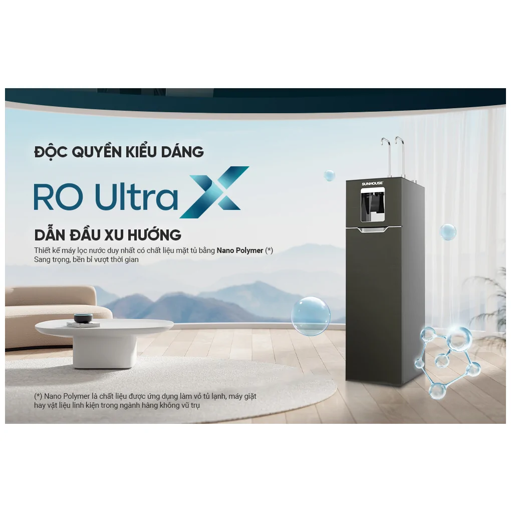 Máy Lọc Nước RO Nóng Nguội Lạnh Hydrogen Sunhouse UltraX SHA76668SH 11 Lõi