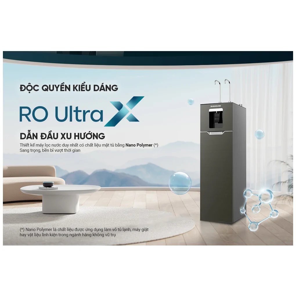 Máy Lọc Nước RO Nóng Nguội Lạnh Hydrogen Sunhouse 11 Lõi UltraX SHA76688SH