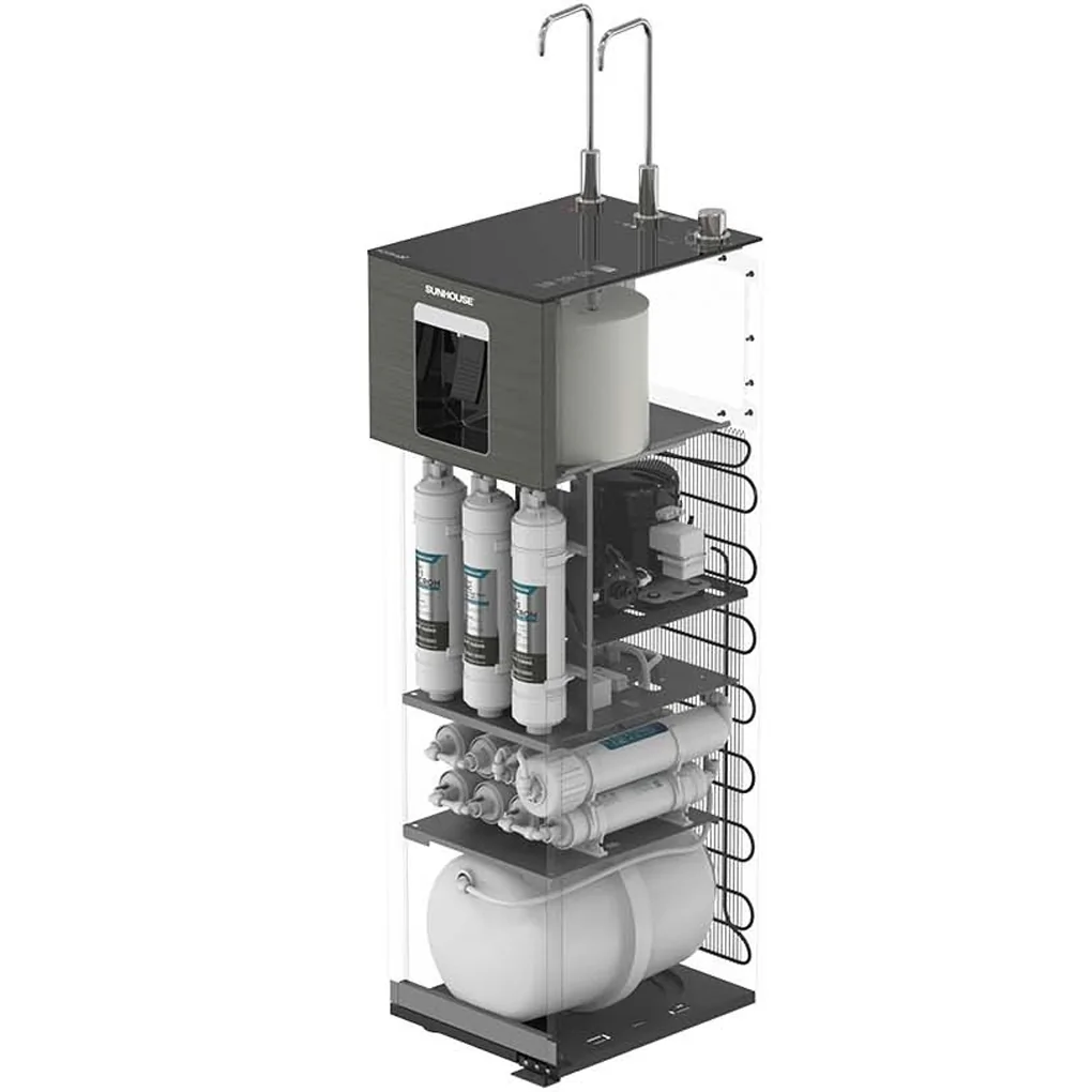 Máy Lọc Nước RO Nóng Nguội Lạnh Hydrogen Sunhouse 11 Lõi UltraX SHA76688SH