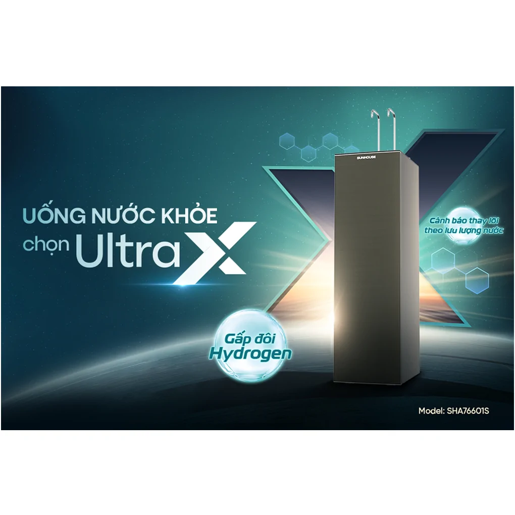 Máy Lọc Nước RO Nóng Nguội Lạnh UltraX Sunhouse SHA76601S 11 Lõi
