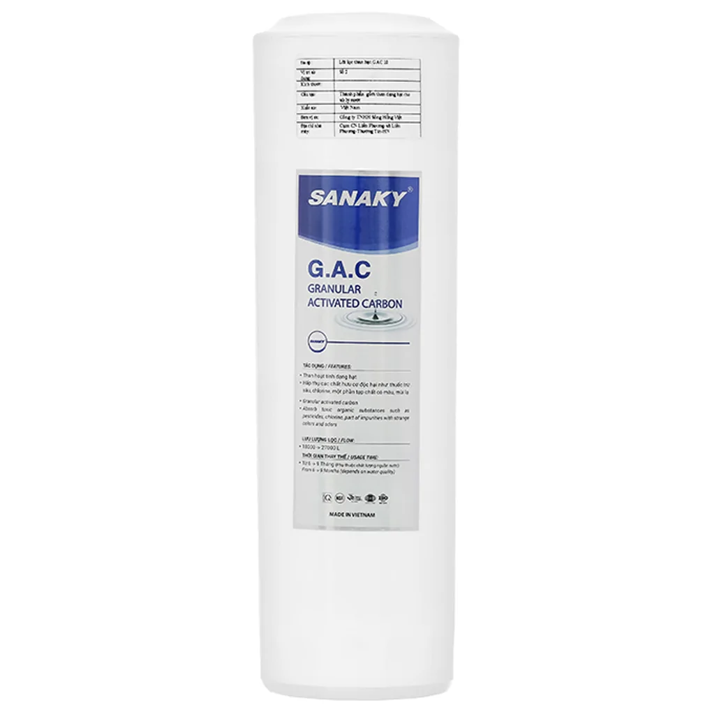 Lõi Lọc Nước RO Sanaky Số 2 GAC Than Hoạt Tính