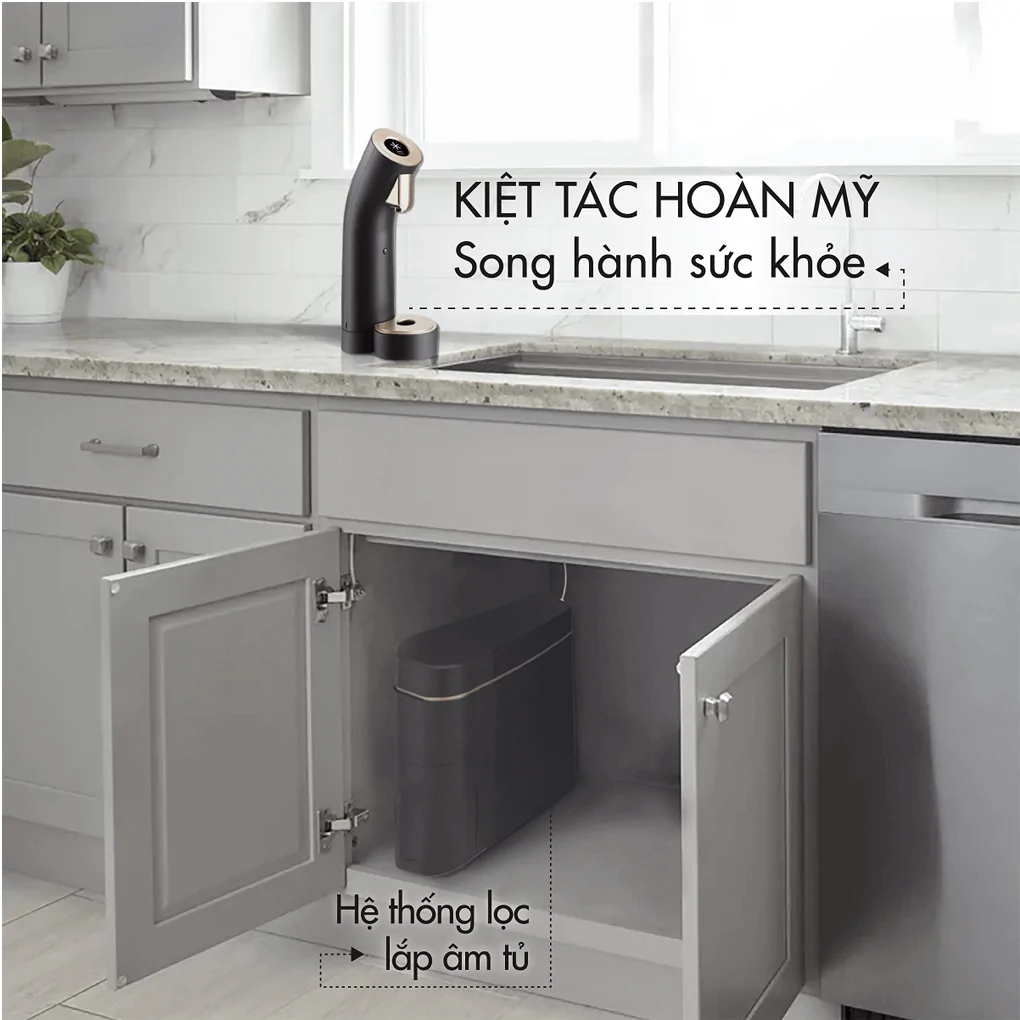 Máy Lọc Nước Nóng Lạnh Wells The One Dark Brown - Xuất Xứ Hàn Quốc