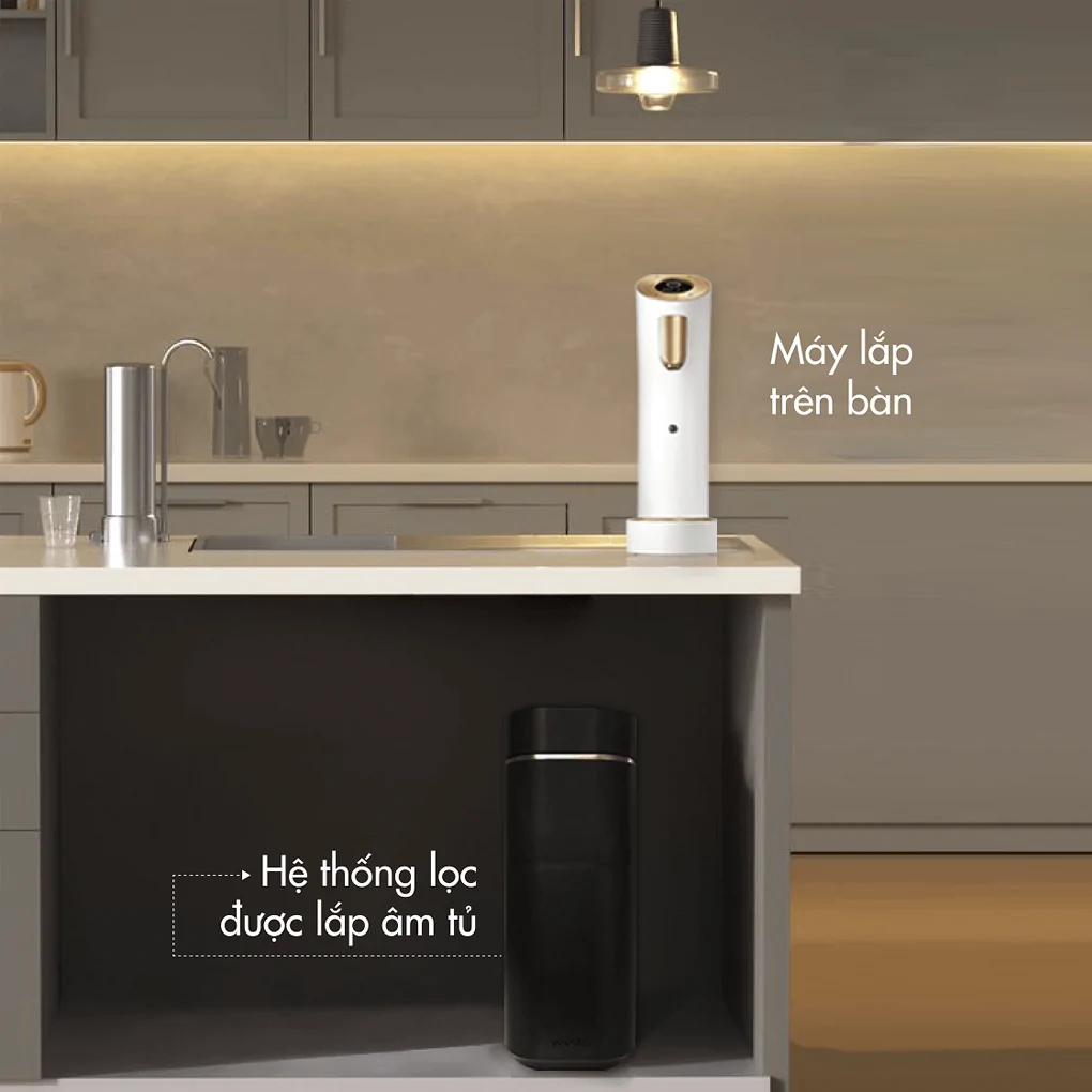Máy Lọc Nước Nóng Lạnh Wells The One White - Xuất Xứ Hàn Quốc