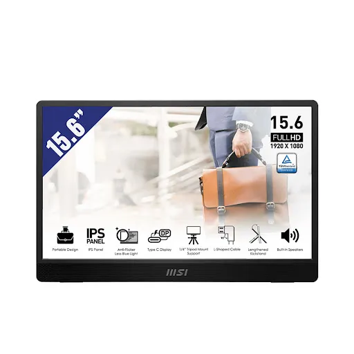 Màn hình Msi Pro MP161 E2 15.6" (FHD 1920 x 1080/ IPS/ 60Hz/ 4 ms)