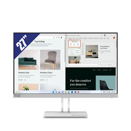 Màn hình Lenovo L27e-40 - 67ACKAC4VN 27" (FHD 1920 x 1080/ VA/ 100Hz/ 4 ms)