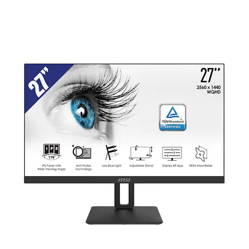 Màn hình Msi Pro MP273QP - 3PB6 27" (QHD (2K) 2560 x 1440/ IPS/ 75Hz/ 1 ms)
