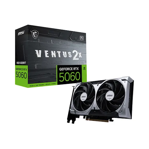 Card màn hình Msi GeForce RTX 5060 8G VENTUS 2X OC 8GB GDDR7