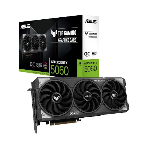 Card màn hình Asus TUF GeForce RTX™ 5060 8GB GDDR7 OC Edition 8GB GDDR7 (90YV0N00-M0NA00)