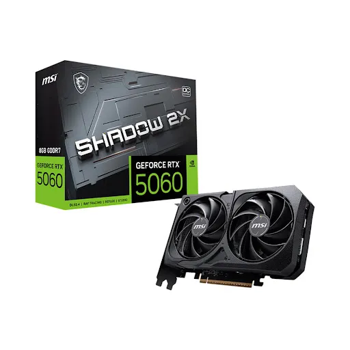 Card màn hình Msi GeForce RTX 5060 8G SHADOW 2X OC 8GB GDDR7