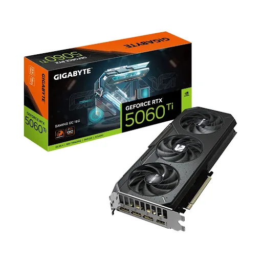 Card màn hình Gigabyte GeForce RTX 5060 Ti GAMING OC 16G 16GB GDDR7 (GV-N506TGAMING OC-16GD)