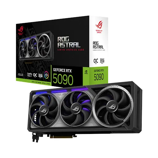 Card màn hình Asus ROG Astral GeForce RTX™ 5090 32GB GDDR7 OC Edition 32GB GDDR7 (ROG- ASTRAL- RTX5090-O32G-GAMING)