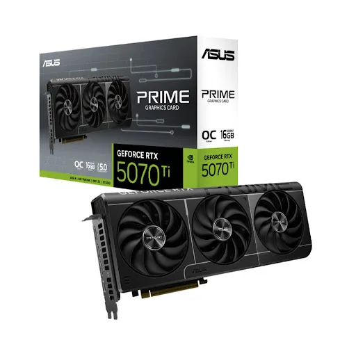 Card màn hình ASUS PRIME GeForce RTX 5070 Ti 16GB OC Edition GDDR7 16GB GDDR6 (PRIME-RTX5070TI-O16G)