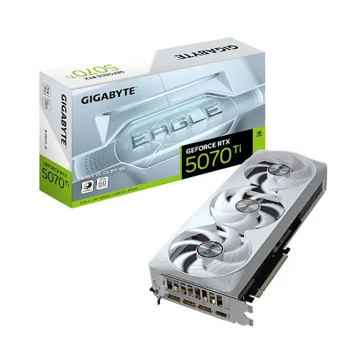 Card màn hình GIGABYTE GeForce RTX 5070 Ti EAGLE OC ICE SFF 16G 16GB GDDR7 (GV-N507TEAGLEOC ICE-16GD)