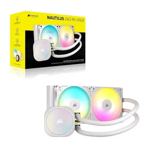 Tản nhiệt nước Corsair NAUTILUS 240 ARGB White/CW-9060094-WW