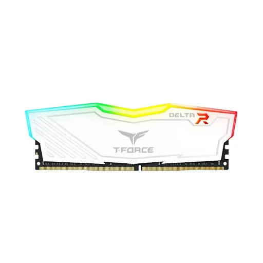 RAM desktop Team T-Force Delta White RGB (1 x 8GB) DDR4 3600MHz (TF4D48G3600HC18J01)