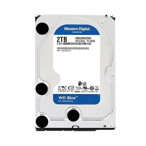 Ổ cứng gắn trong DESKTOP WD Blue 2TB, 3.5, SATA 3 (WD20EZBX)