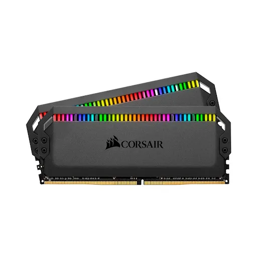 RAM desktop Corsair Ram Desktop Corsair DOMINATOR PLATINUM RGB Black Heatspreader (2 x 8GB) DDR4 3200MHz (CMT16GX4M2E3200C16)